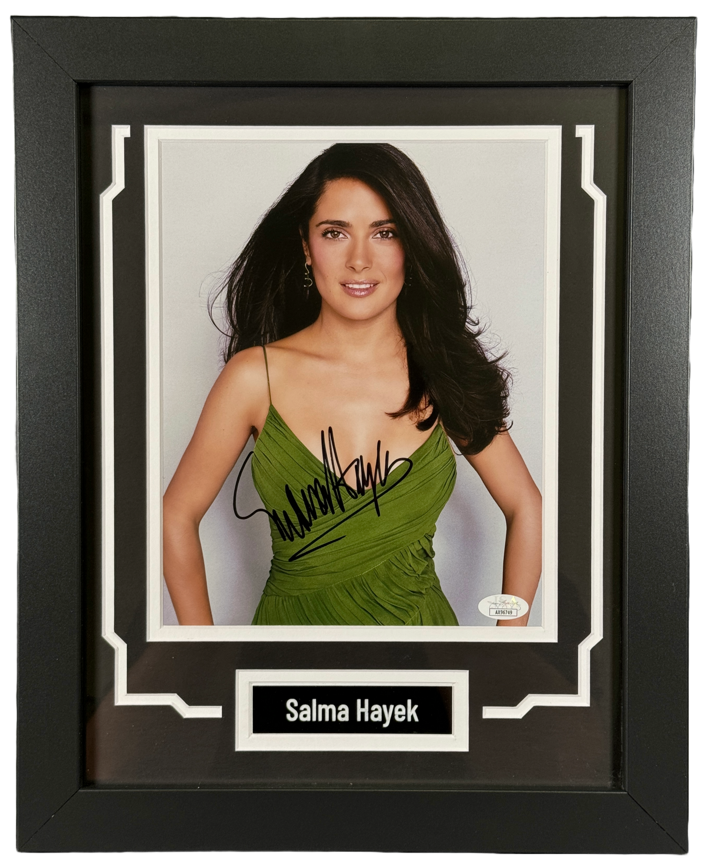 Salma Hayek Signed & Custom Framed From Dusk Till Dawn 8x10 Photo Autographed JSA COA