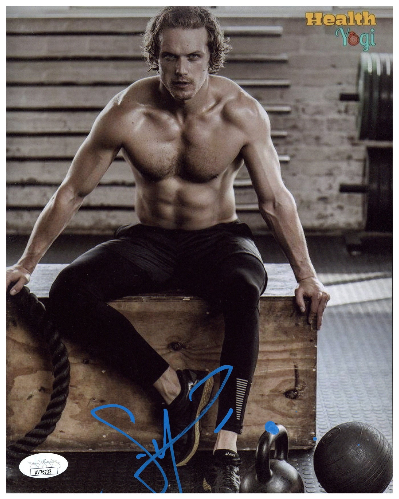 Sam Heughan Signed 8x10 Photo Outlander Autographed JSA COA #2