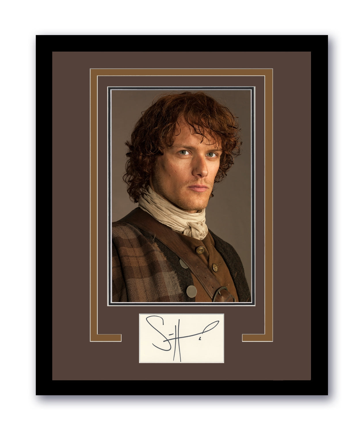 Sam Heughan Signed Cut 11x14 Outlander Autographed Authentic ACOA 2