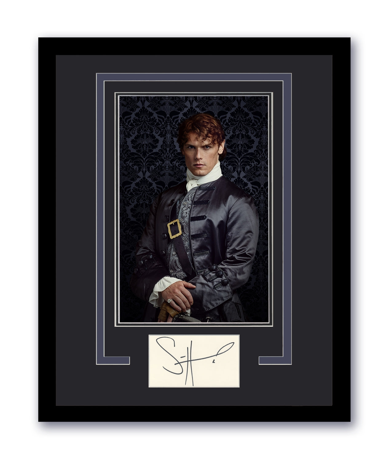 Sam Heughan Signed Cut 11x14 Outlander Autographed Authentic ACOA 6