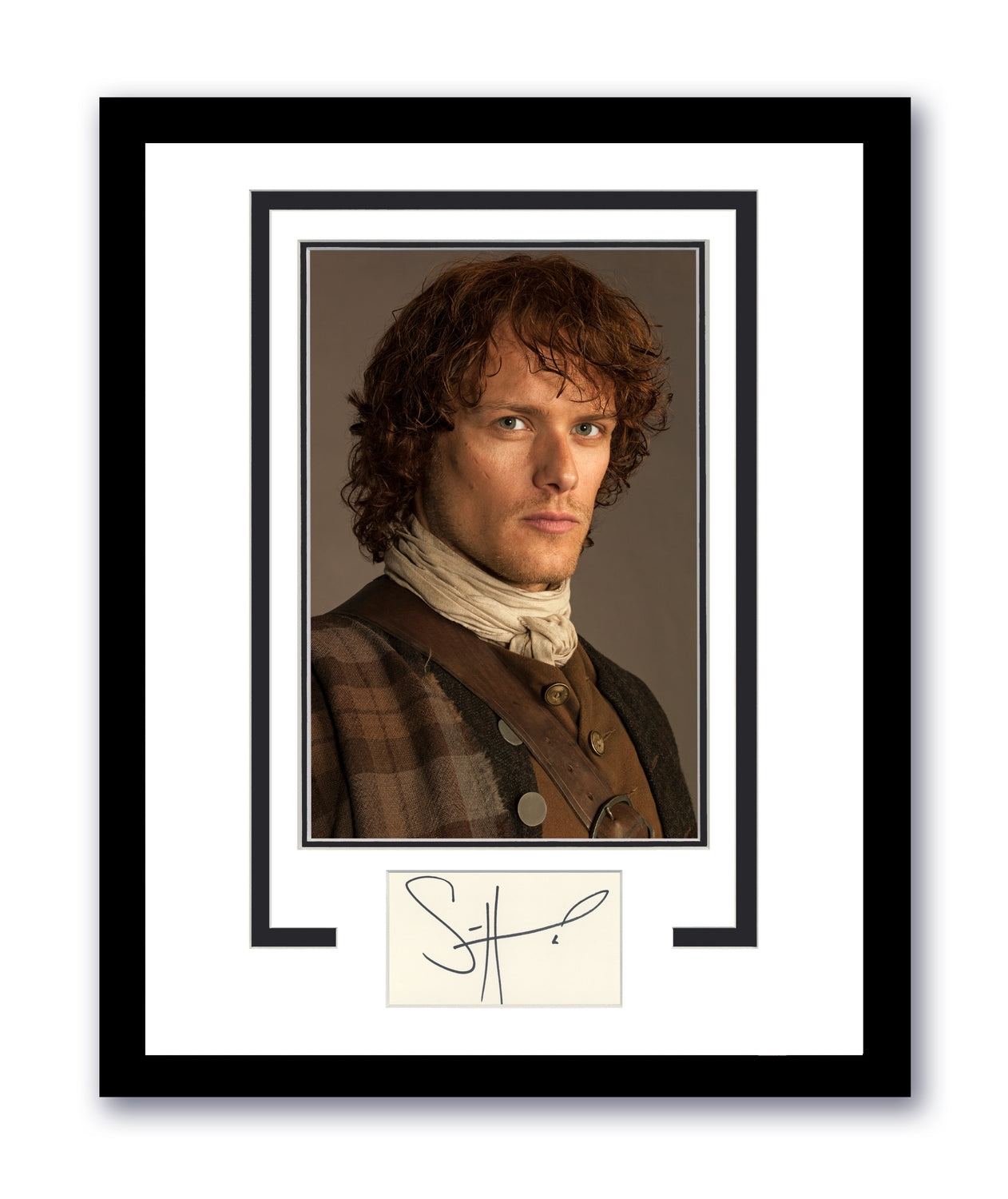 Sam Heughan Signed Cut 11x14 Outlander Autographed Authentic ACOA