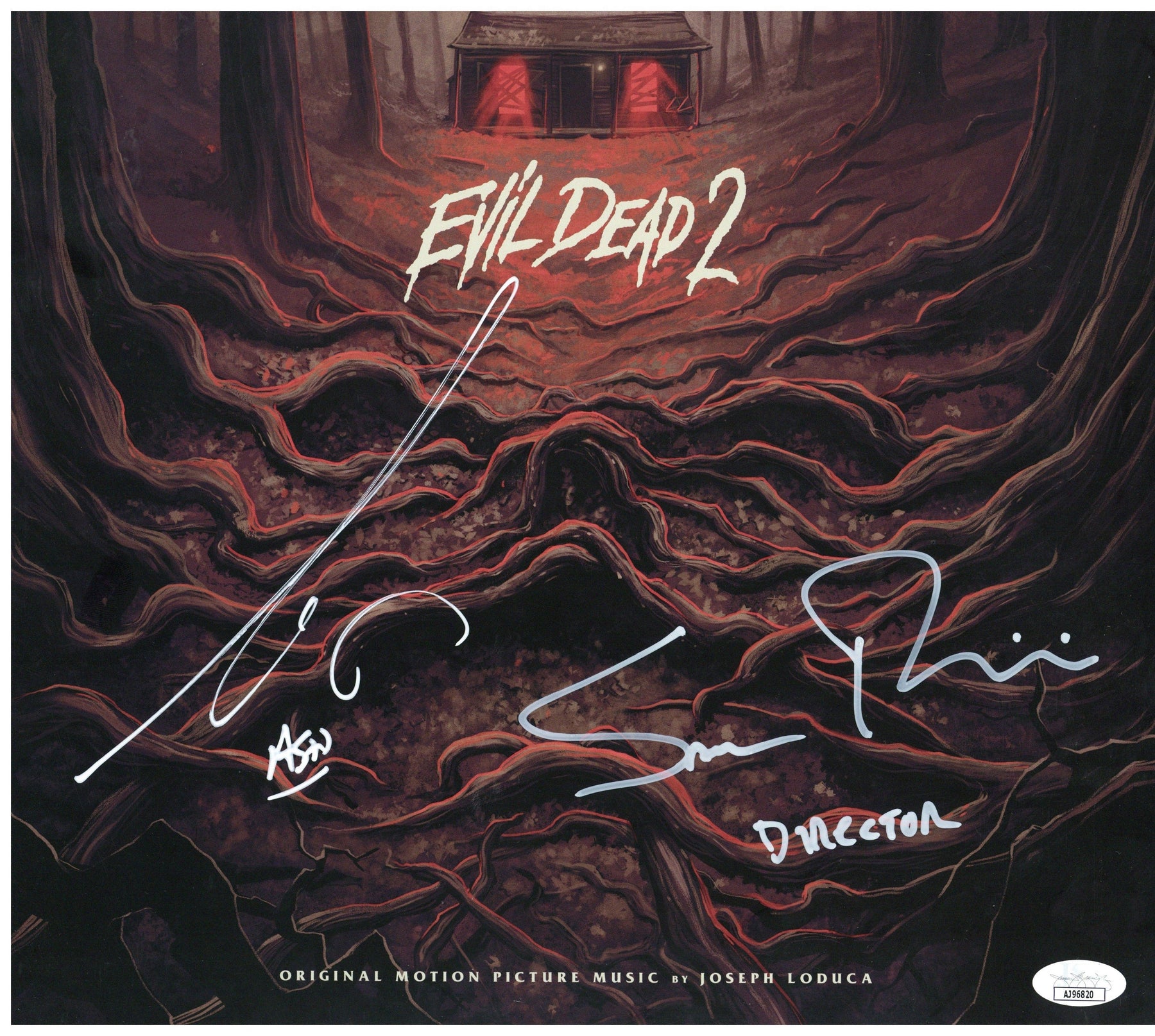 Sam Raimi & Bruce Campbell Signed Evil Dead 2 Vinyl Authentic Autograp