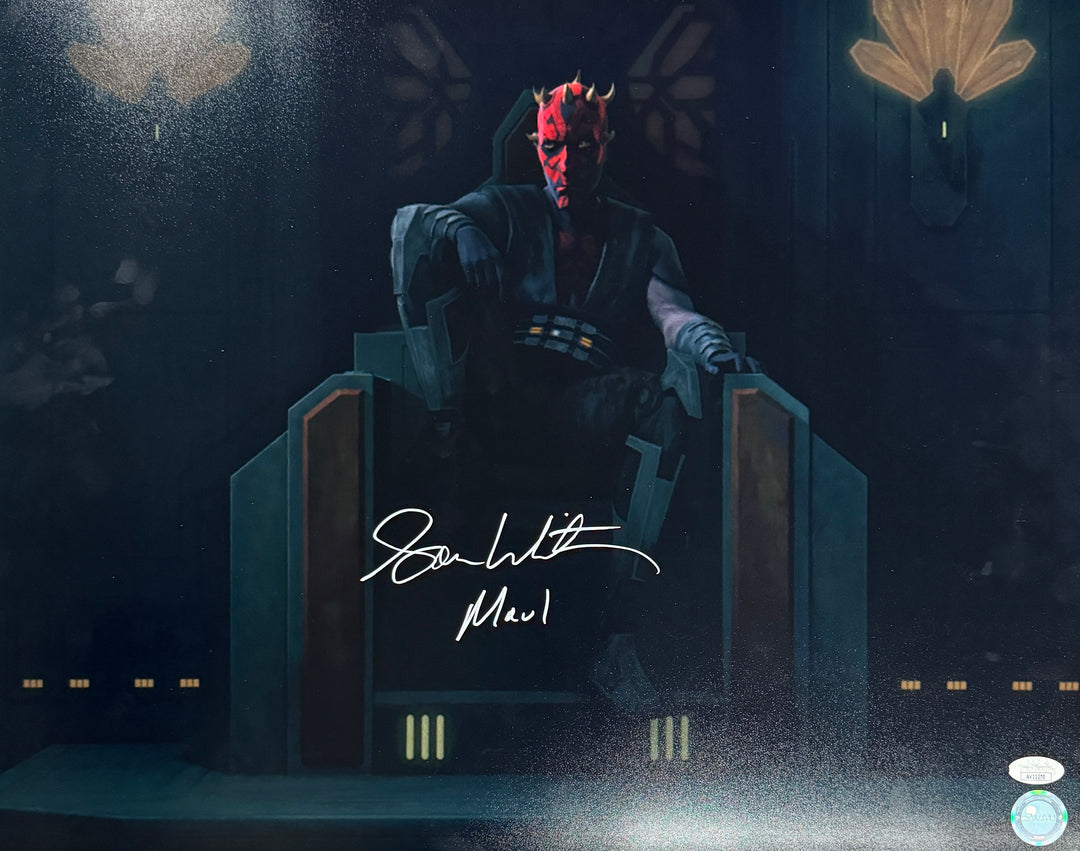 スターキラー サム ウィットワー 直筆サイン ギャレン マレック スターウォーズ Sam Witwer Signed 16x20 Darth Maul Star Wars: The Clone Wars Photo
