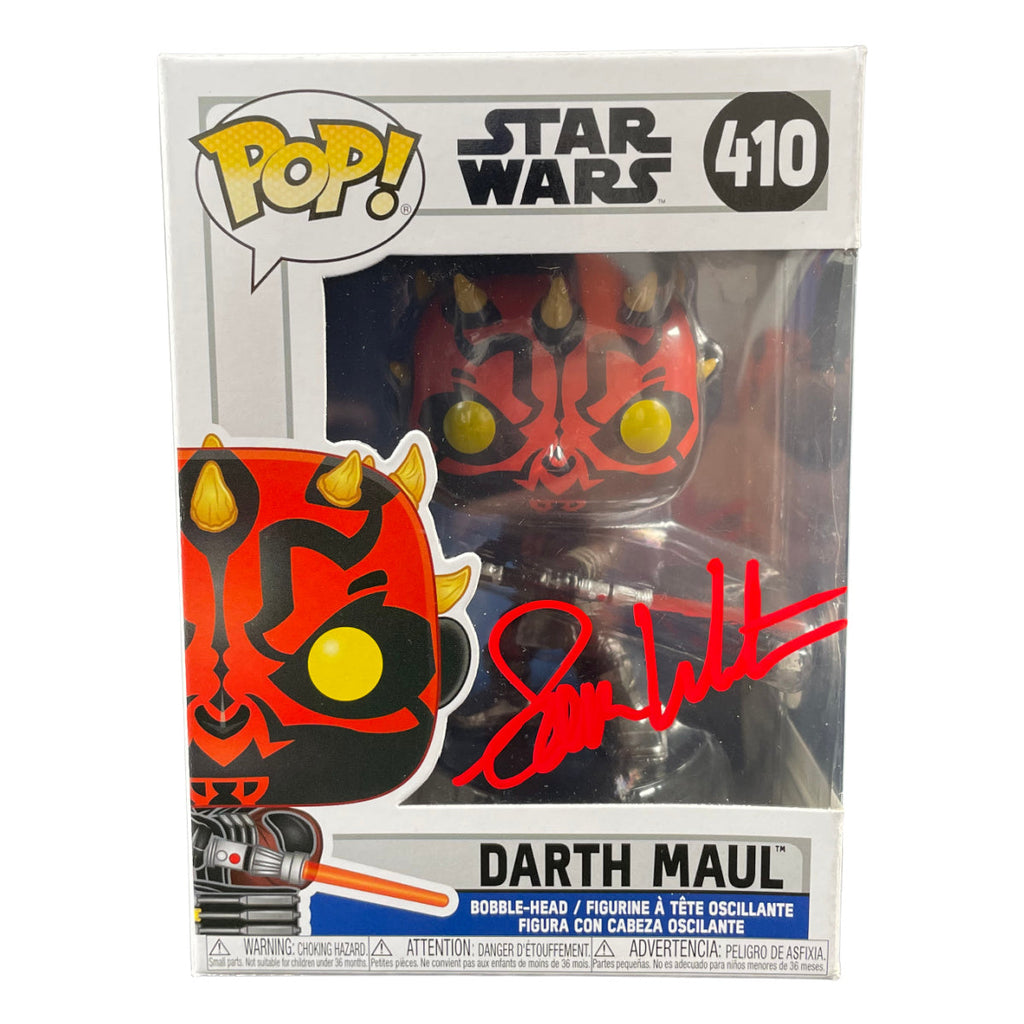 On sale Star Wars autograph Darth Maul Funko pop