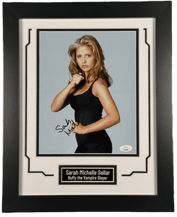 Image of Sarah Michelle Gellar Signed 8x10 Photo Custom Framed Buffy Autographed JSA COA