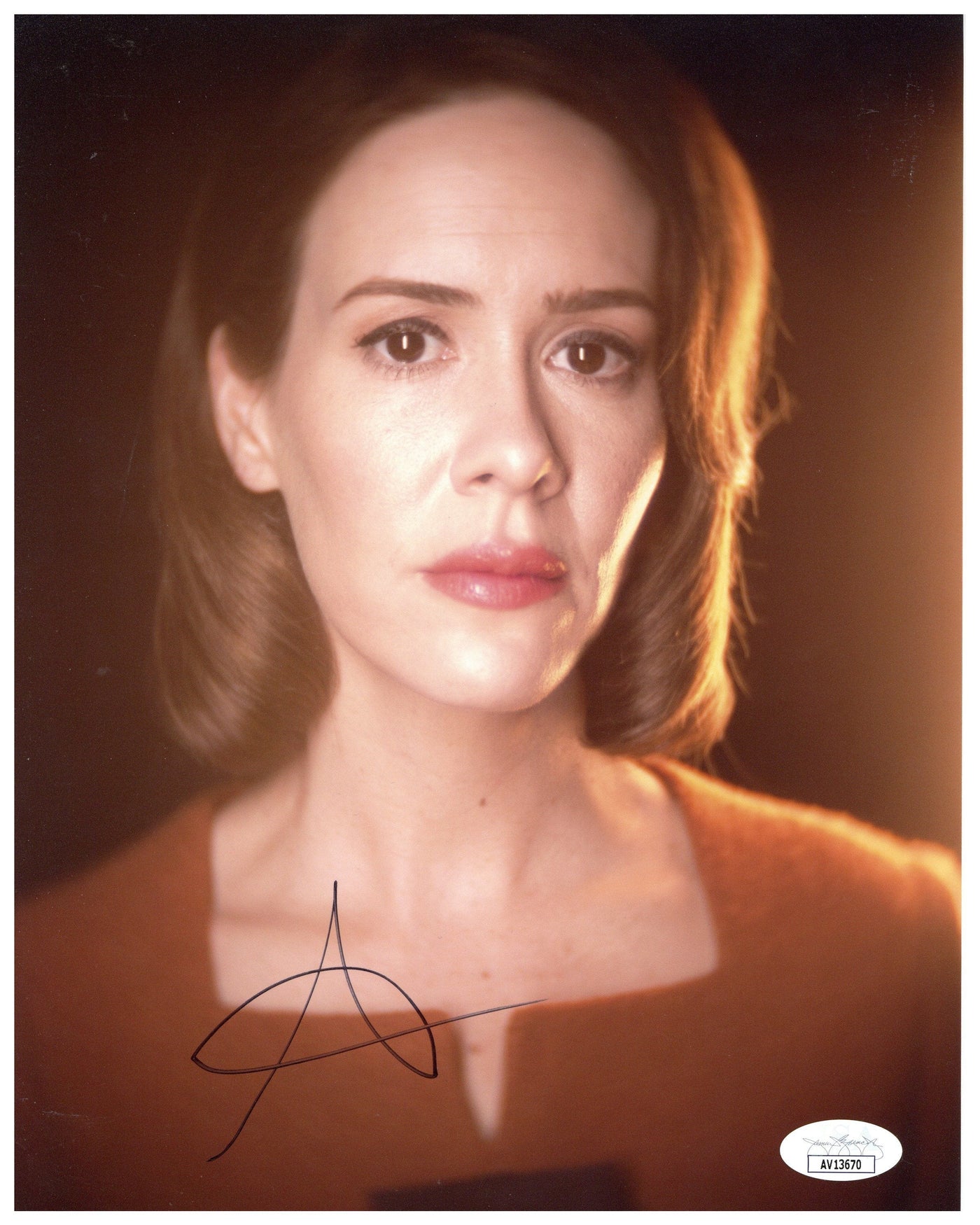 Sarah Paulson Signed 8x10 Photo Authentic American Horror Story Autographed JSA #3