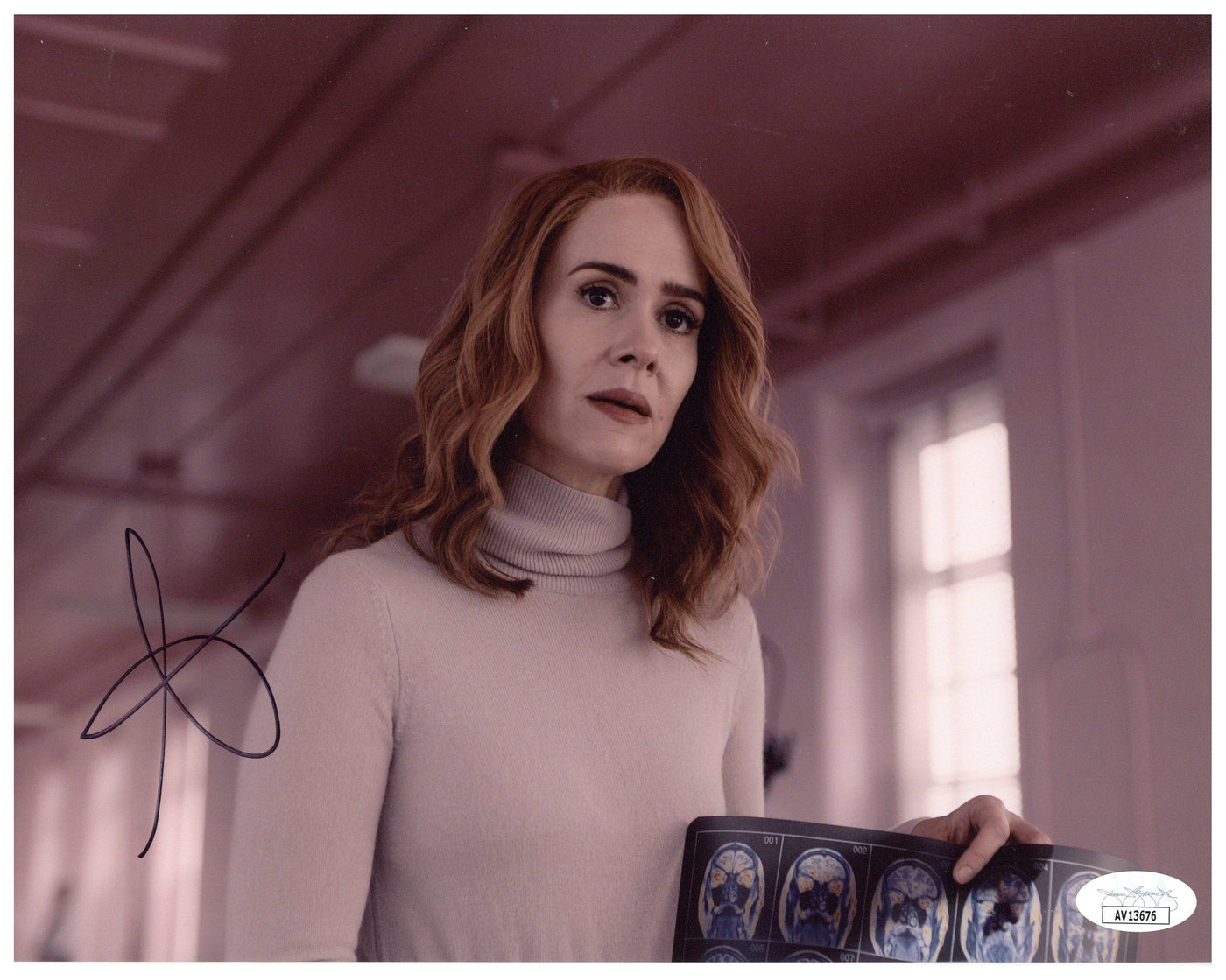 Sarah Paulson Signed 8x10 Photo Authentic American Horror Story Autographed JSA COA