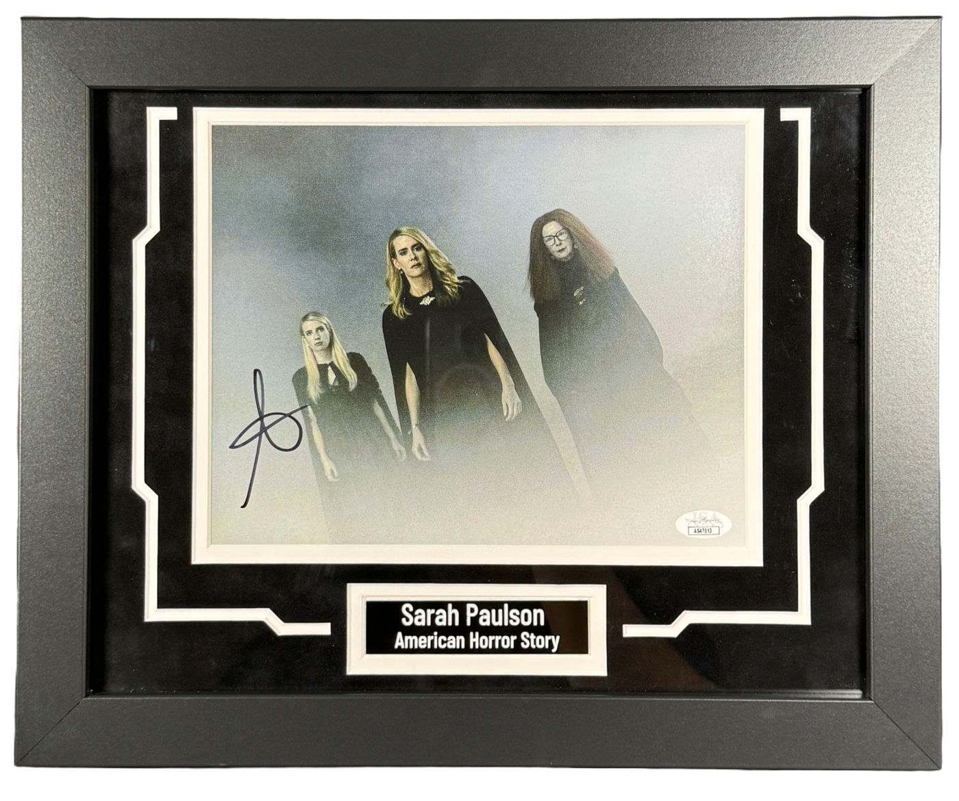 Sarah Paulson Signed & Custom Framed 8x10 Photo Authentic American Horror Story Autographed JSA