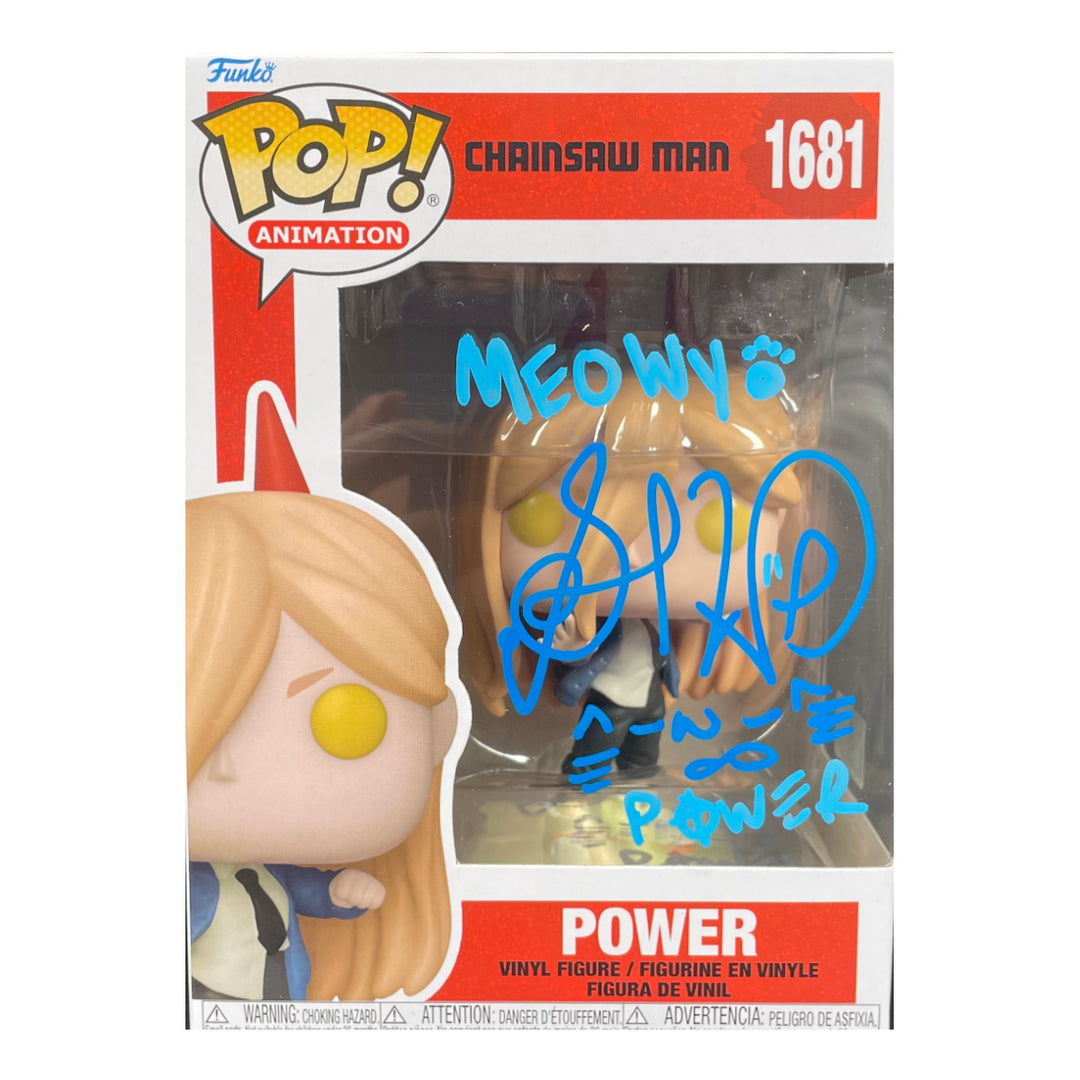 Sarah Wiedenheft Signed Funko POP Chainsaw Man Power