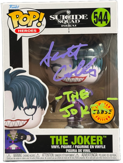 Image of Scott Gibbs Signed Funko Pop Suicide Squad Isekai The Joker Chase #544 JSA COA