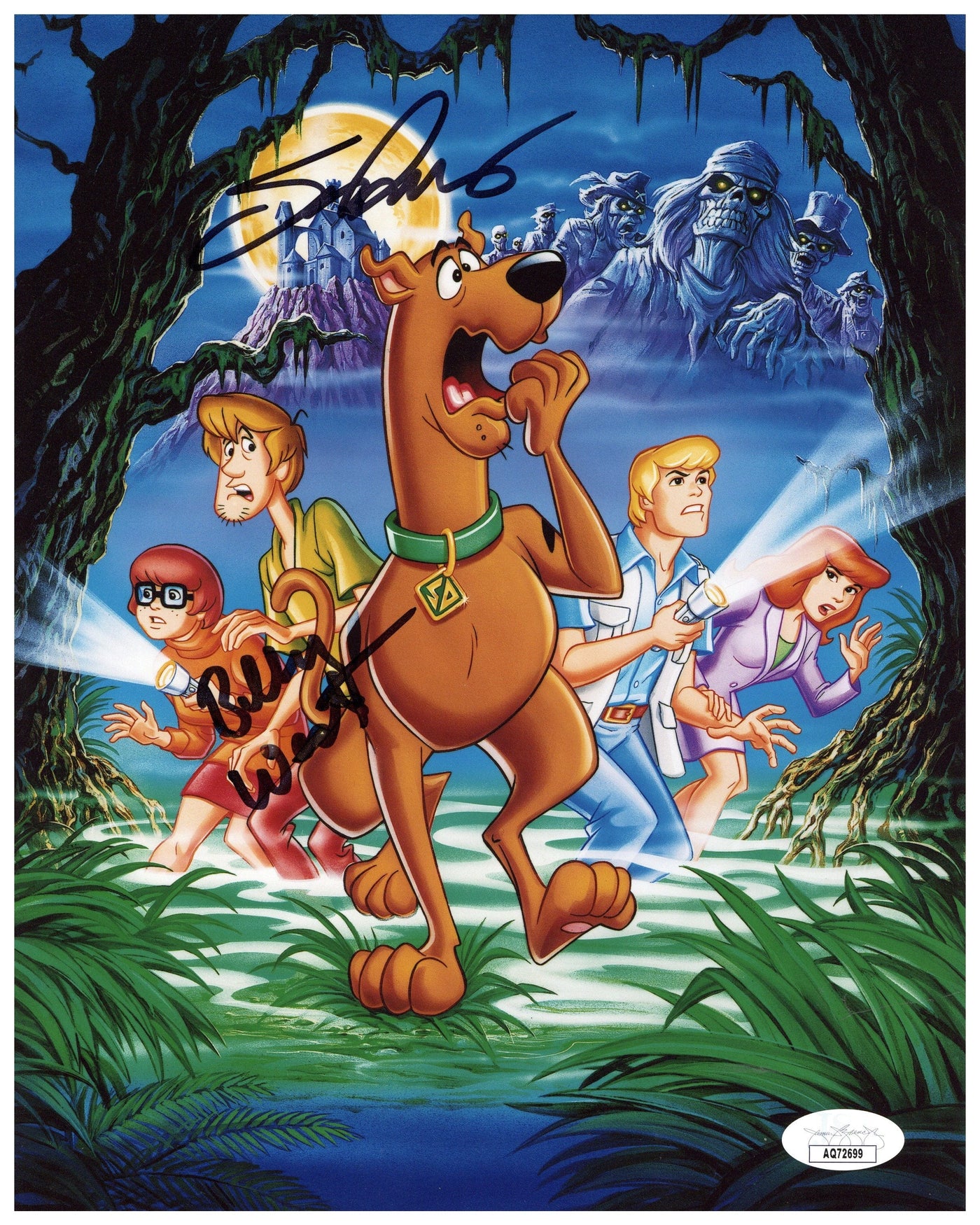 Scott Innes & Billy West Signed 8x10 Photo Scooby Doo Authentic Autographed JSA COA