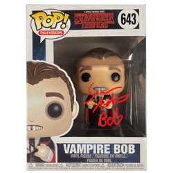 Image of Sean Astin Signed Funko POP Stranger Things Vampire Bob Autographed Beckett COA