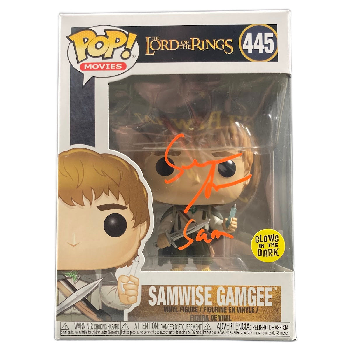 Sean Astin Signed Funko POP The Lord of the Rings Samwise Gamgee Autographed JSA