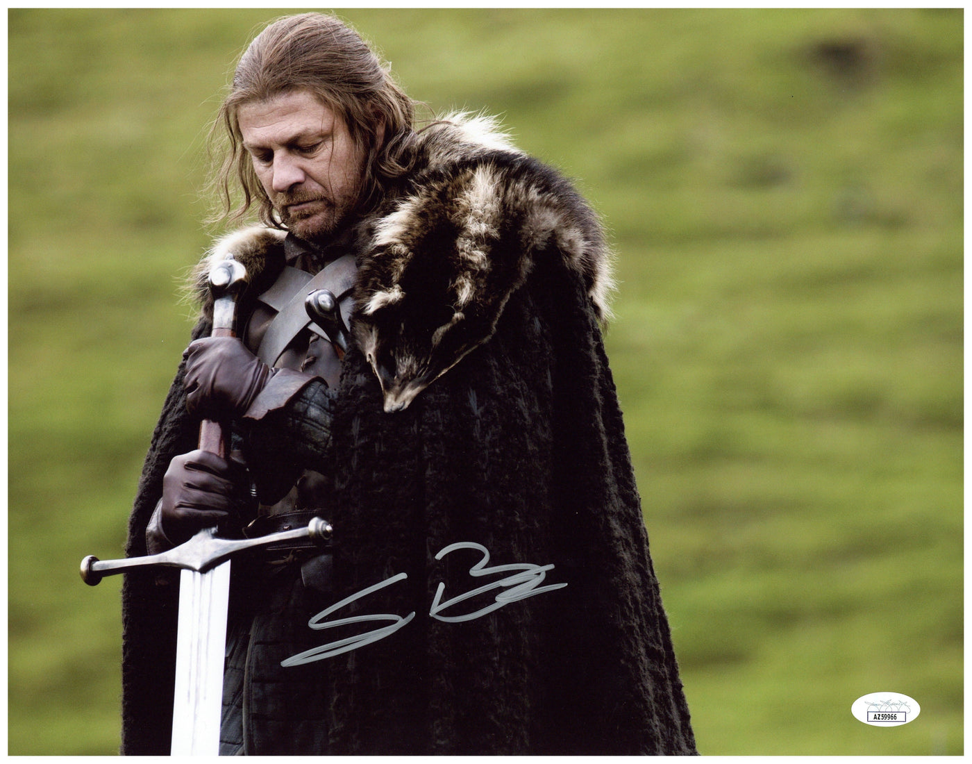 Sean Bean Signed 11x14 Photo Game of Thrones Eddard Stark Autographed JSA COA