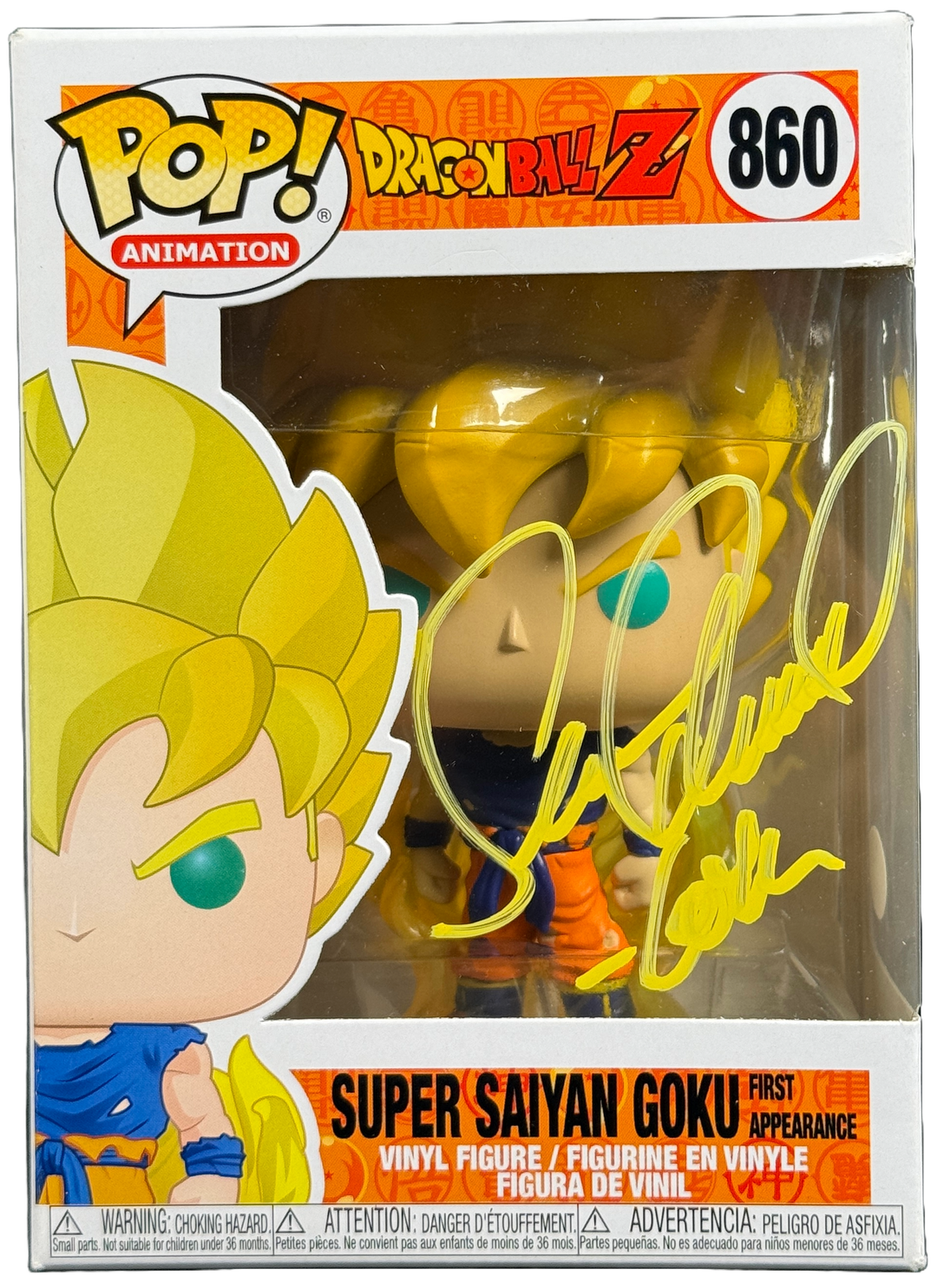 Signed Super Saiyan Goku Funko #948 With high quality JSA