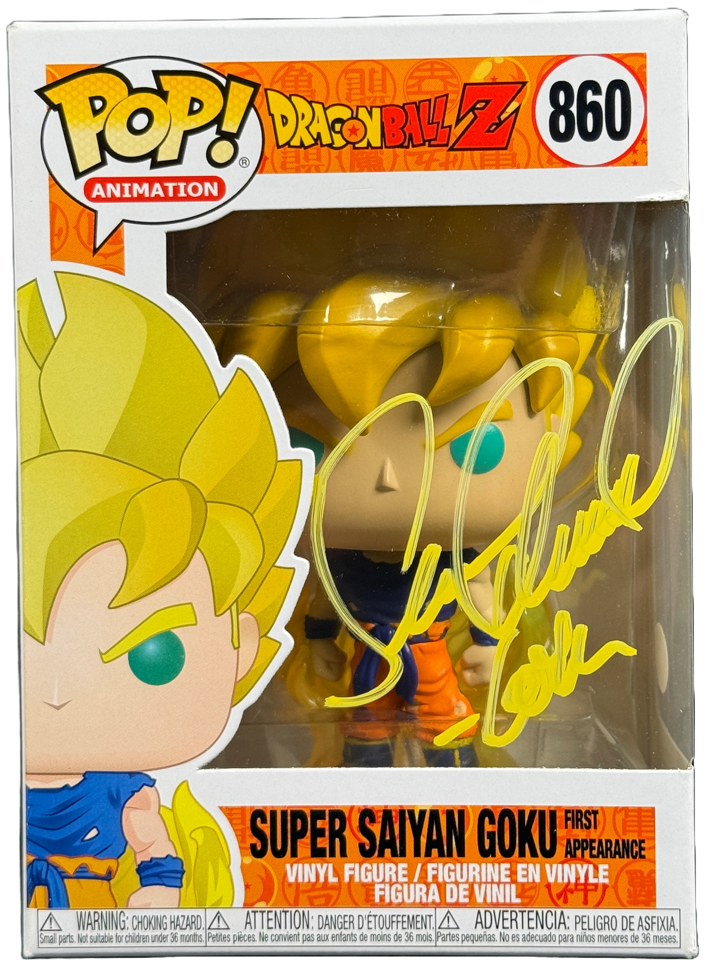 Sean Schemmel Signed Funko Pop Dragon Ball Z Super Saiyan Goku JSA COA