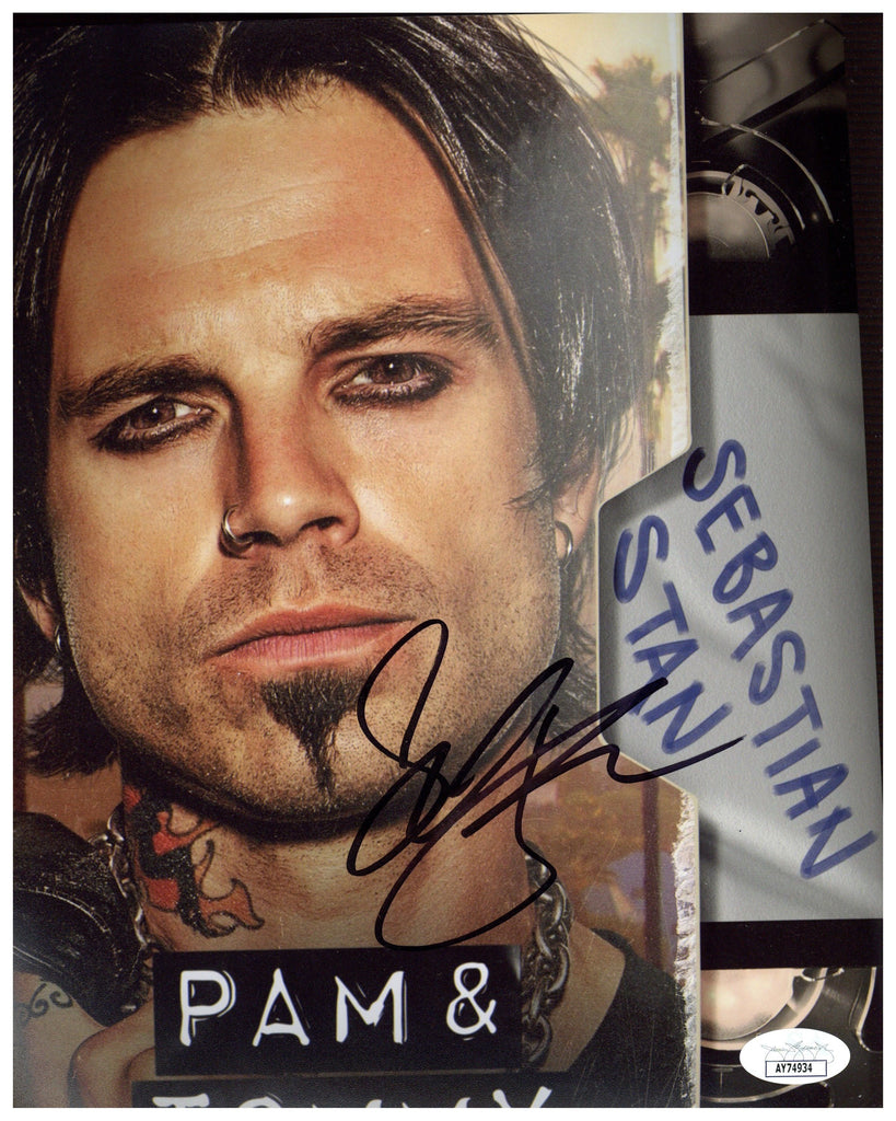 Sebastian Stan Signed 8x10 Photo Pam & Tommy Autographed JSA COA