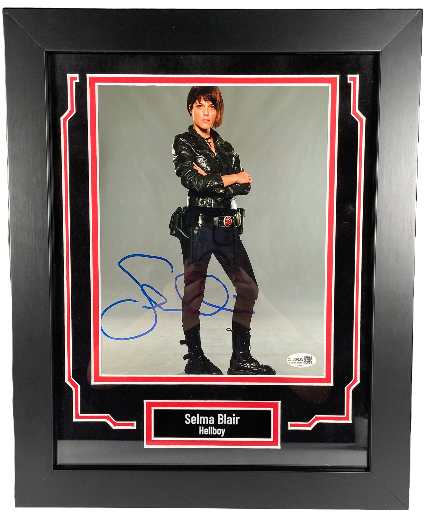 Selma Blair Signed Custom Framed 8x10 Photo Hell Boy Autographed JSA COA