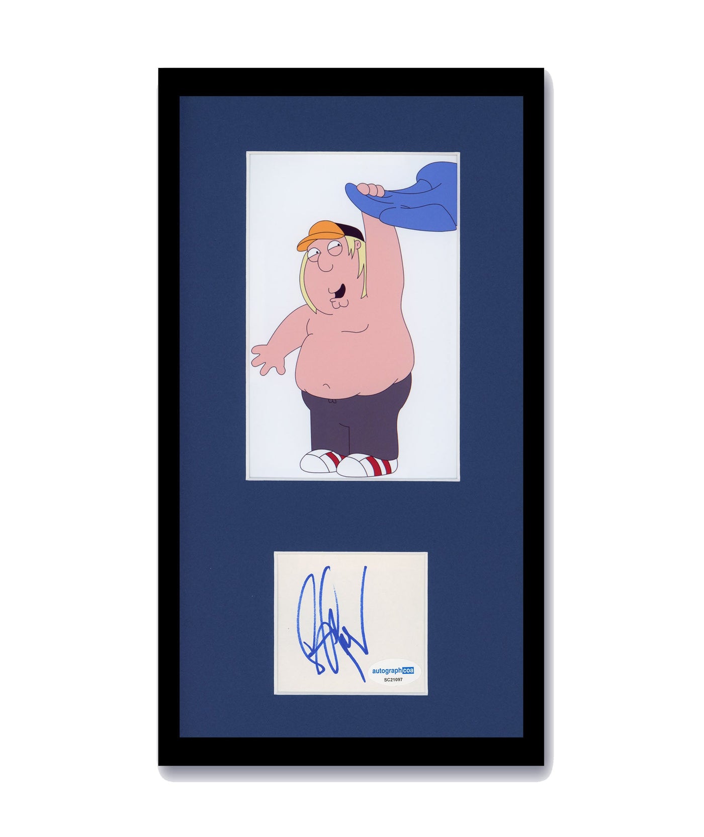 Seth Green Signed Cut 7x12 Framed Family Guy Chris Griffin Autographed ACOA