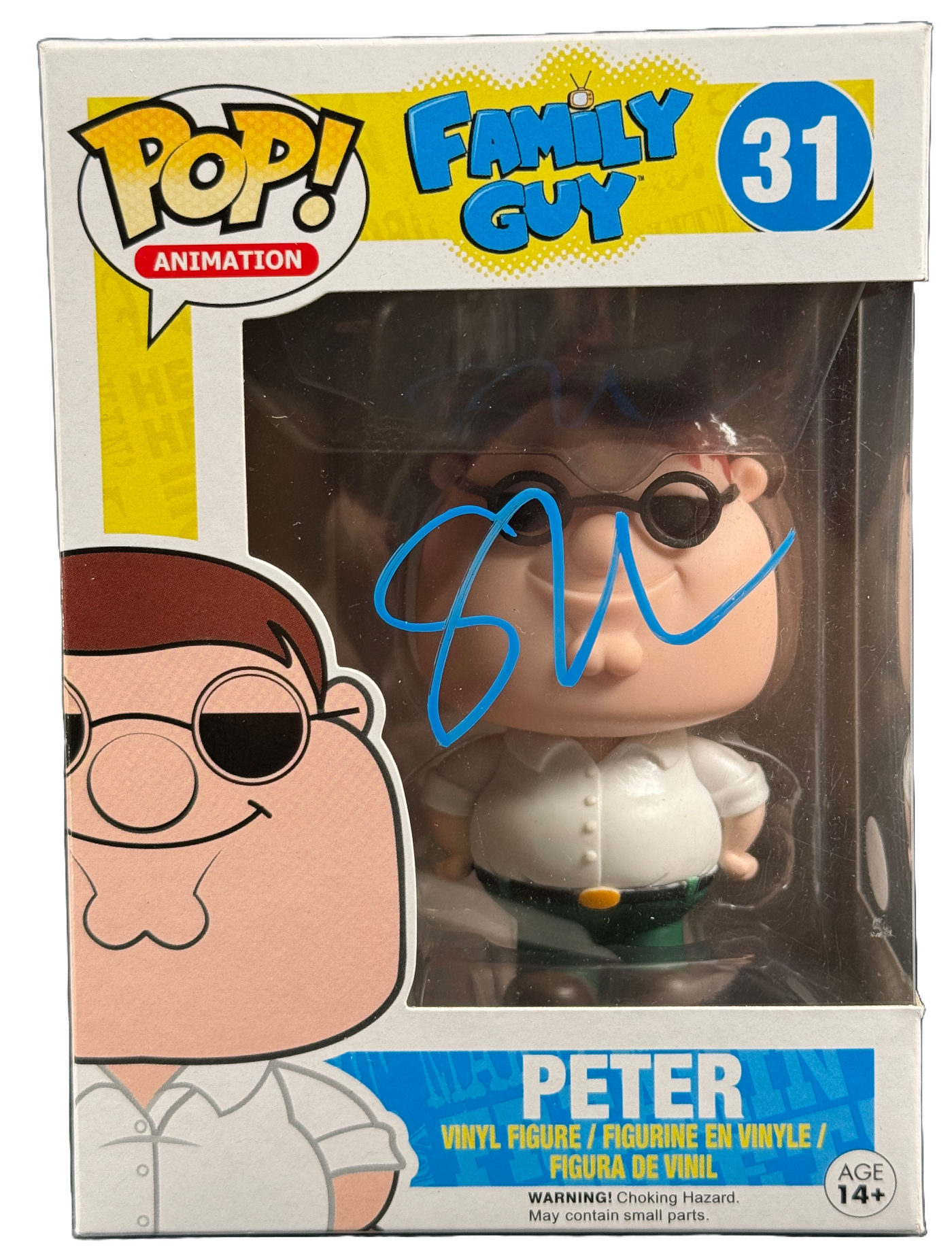 Seth Macfarlane Signed Funko Pop Family Guy Peter Autograph JSA COA