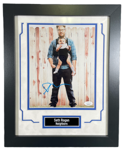 Image of Seth Rogan Signed Custom Framed 8x10 Photo Neighbors Autographed JSA COA