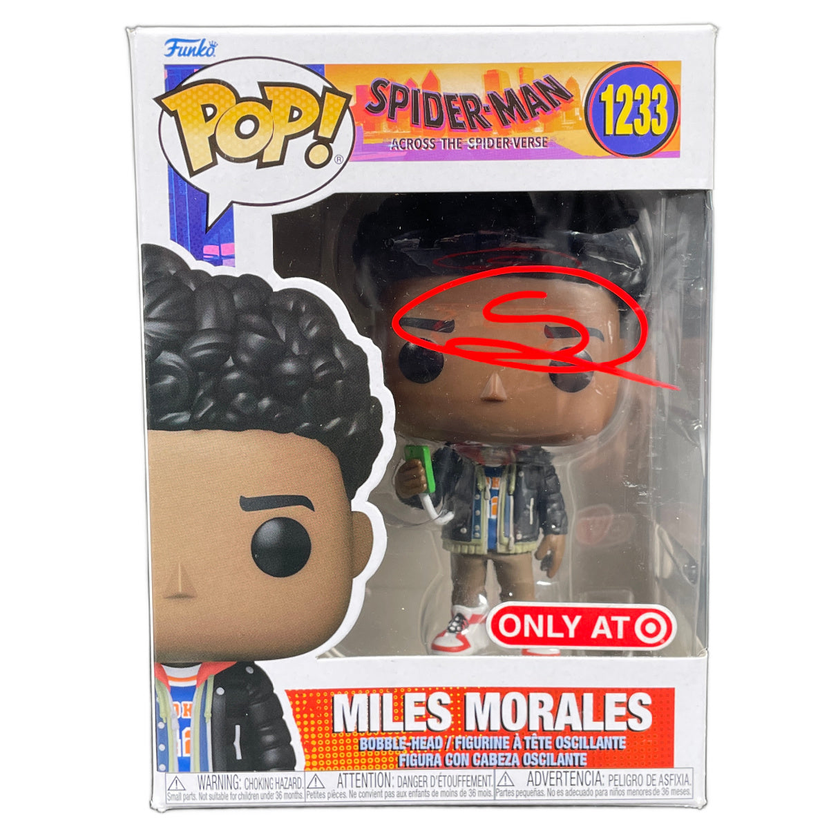Shameik Moore Signed Funko POP Spider-Man Miles Morales Autographed JSA COA