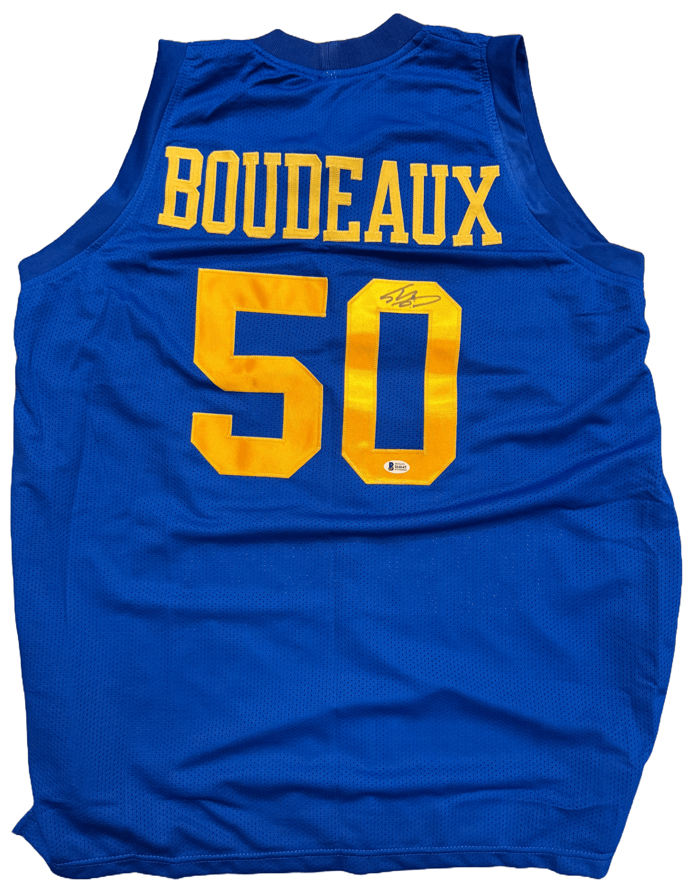 Shaquille O'Neal Signed Blue Chips Boudeaux Custom Jersey Autographed JSA COA