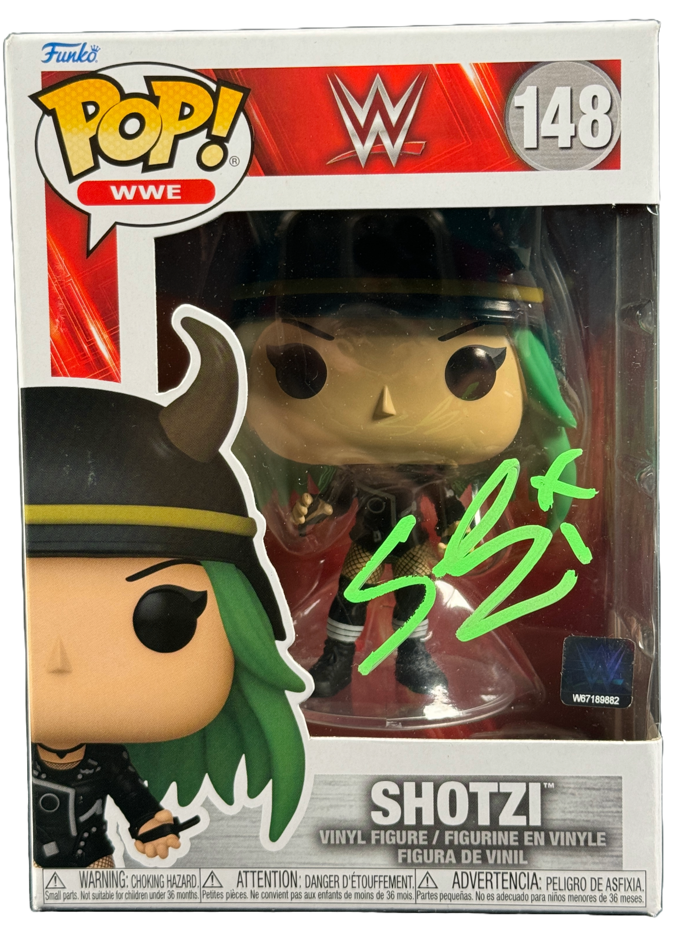 Shotzi Blackheart Signed Funko Pop The Ballsy Badass WWE Autographed JSA COA