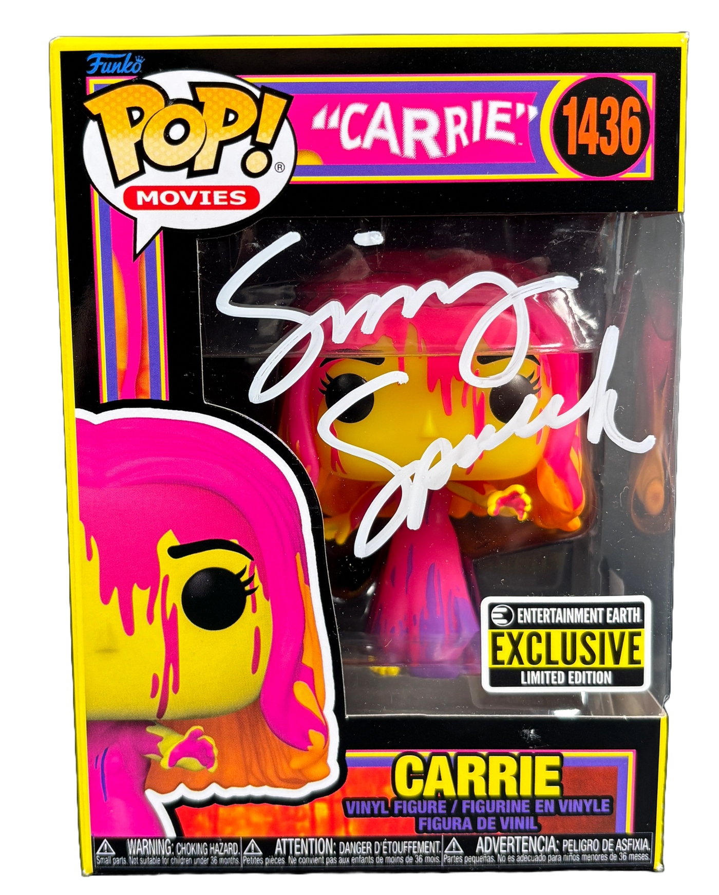 Sissy Spacek Signed Funko Pop Carrie Black Light Autographed JSA COA W