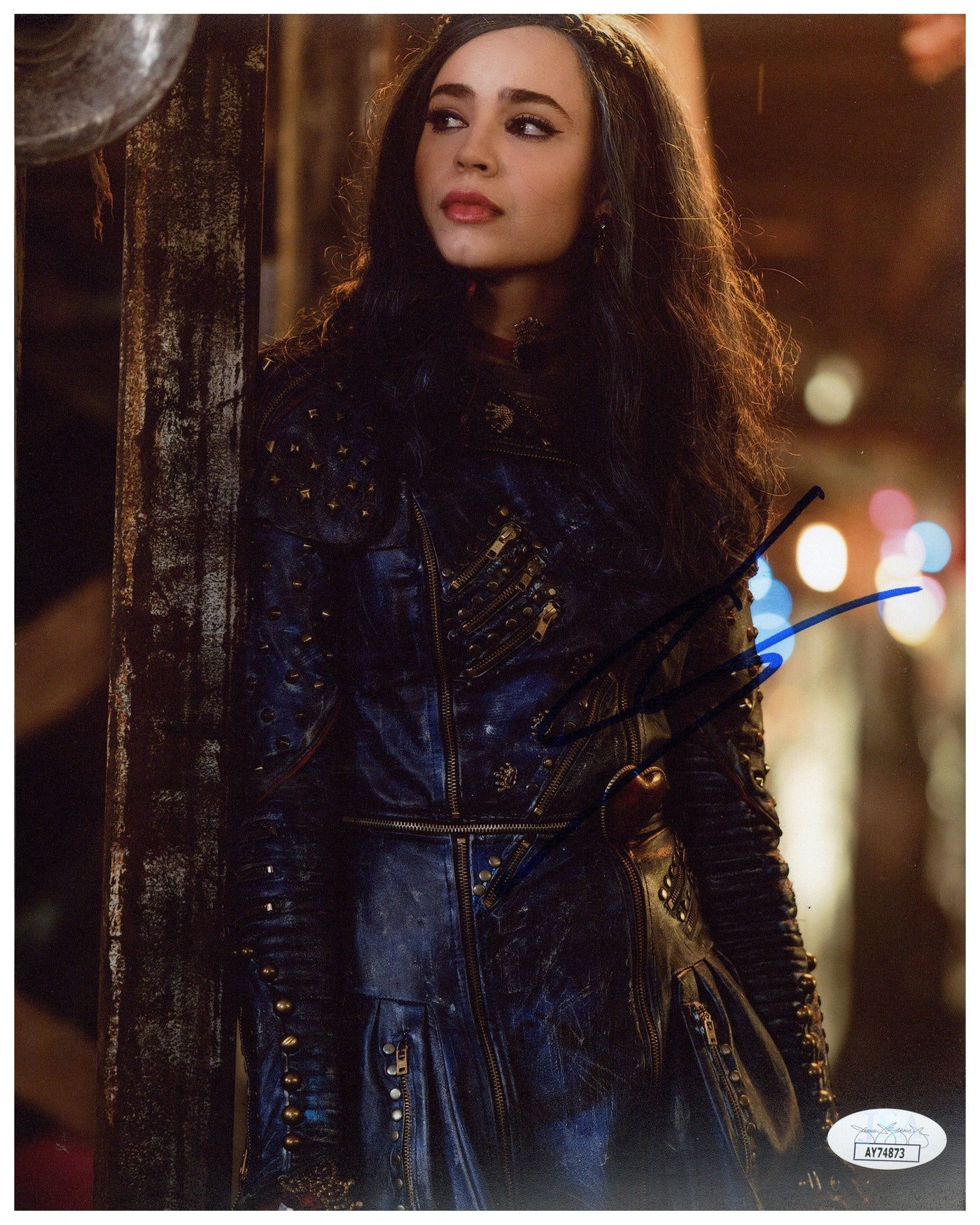 Sofia Carson Signed 8x10 Descendants Evie Authentic Autograph JSA COA 2