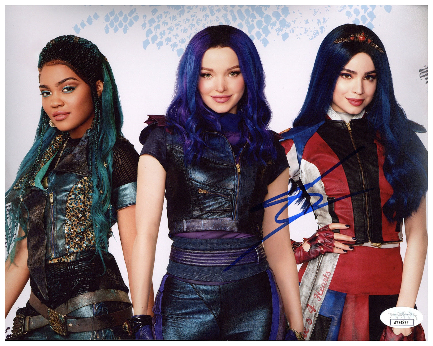 Sofia Carson Signed 8x10 Descendants Evie Authentic Autograph JSA COA