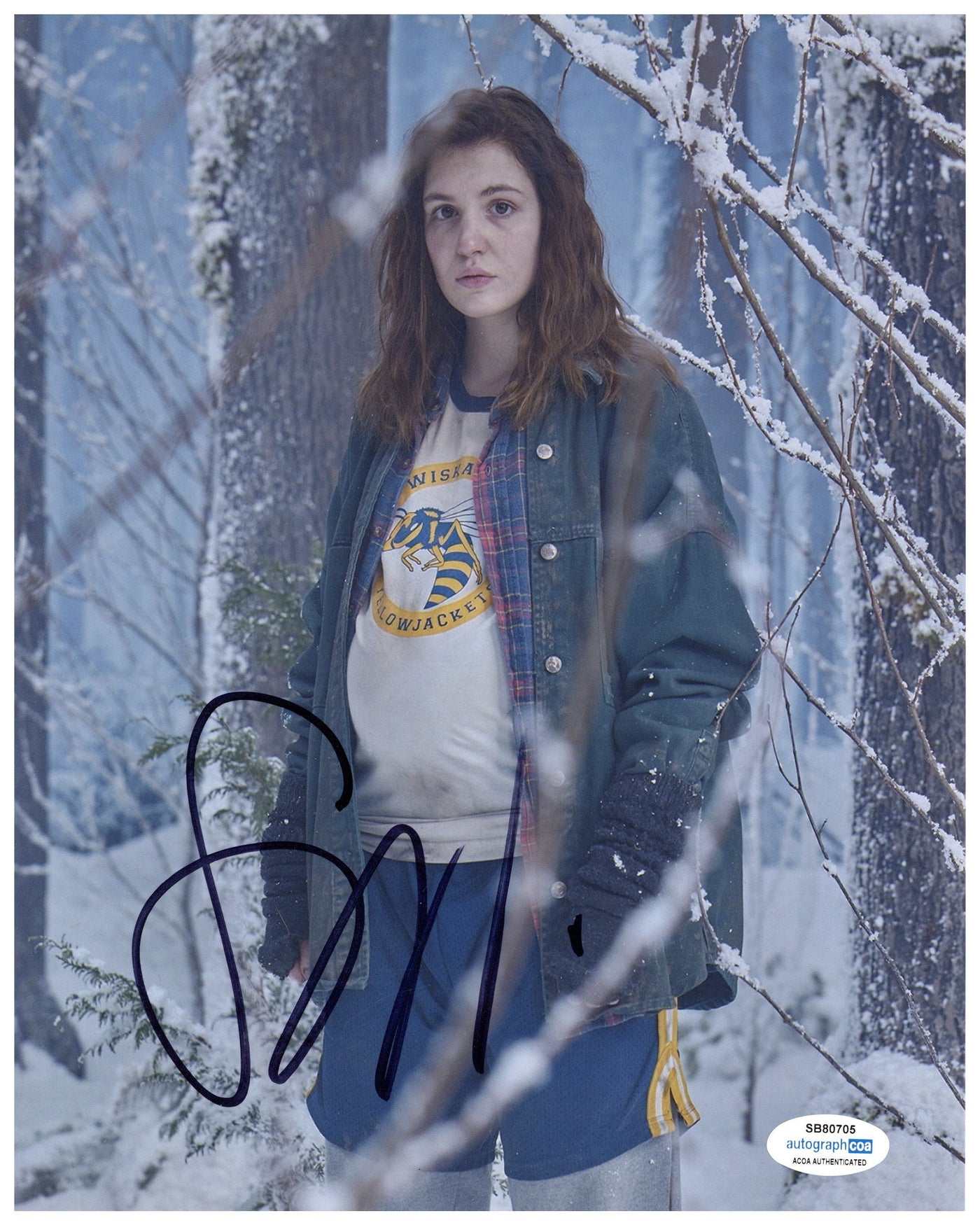 Sophie Nélisse Signed 8x10 Photo Yellowjackets Autographed ACOA
