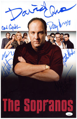 Image of Sopranos Cast Signed 11x17 Photo Signed by 8 Autographed JSA COA #3