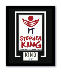 Image of Stephen King Signed Cut Custom Framed 11x14 IT Pennywise Autographed ACOA #2