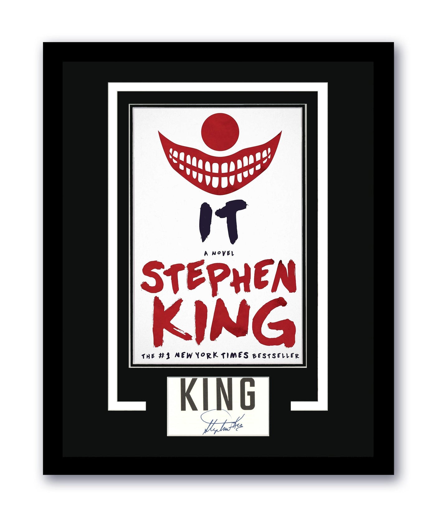 Stephen King Signed Cut Custom Framed 11x14 IT Pennywise Autographed ACOA #2
