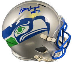 Image of Steve Largent Signed Seahawks F/S Speed Helmet Autographed BAS COA