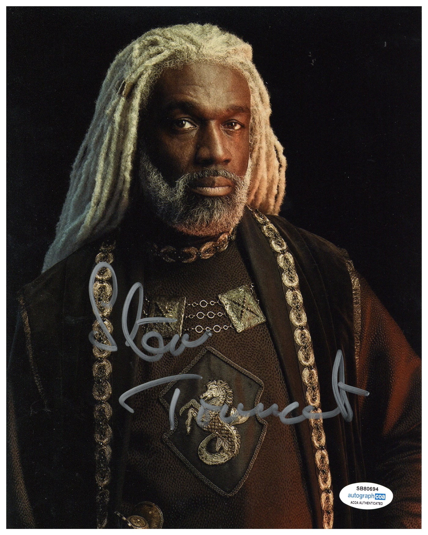 Steve Toussaint SIGNED HOUSE OF THE DRAGON Corlys Autographed ACOA #1