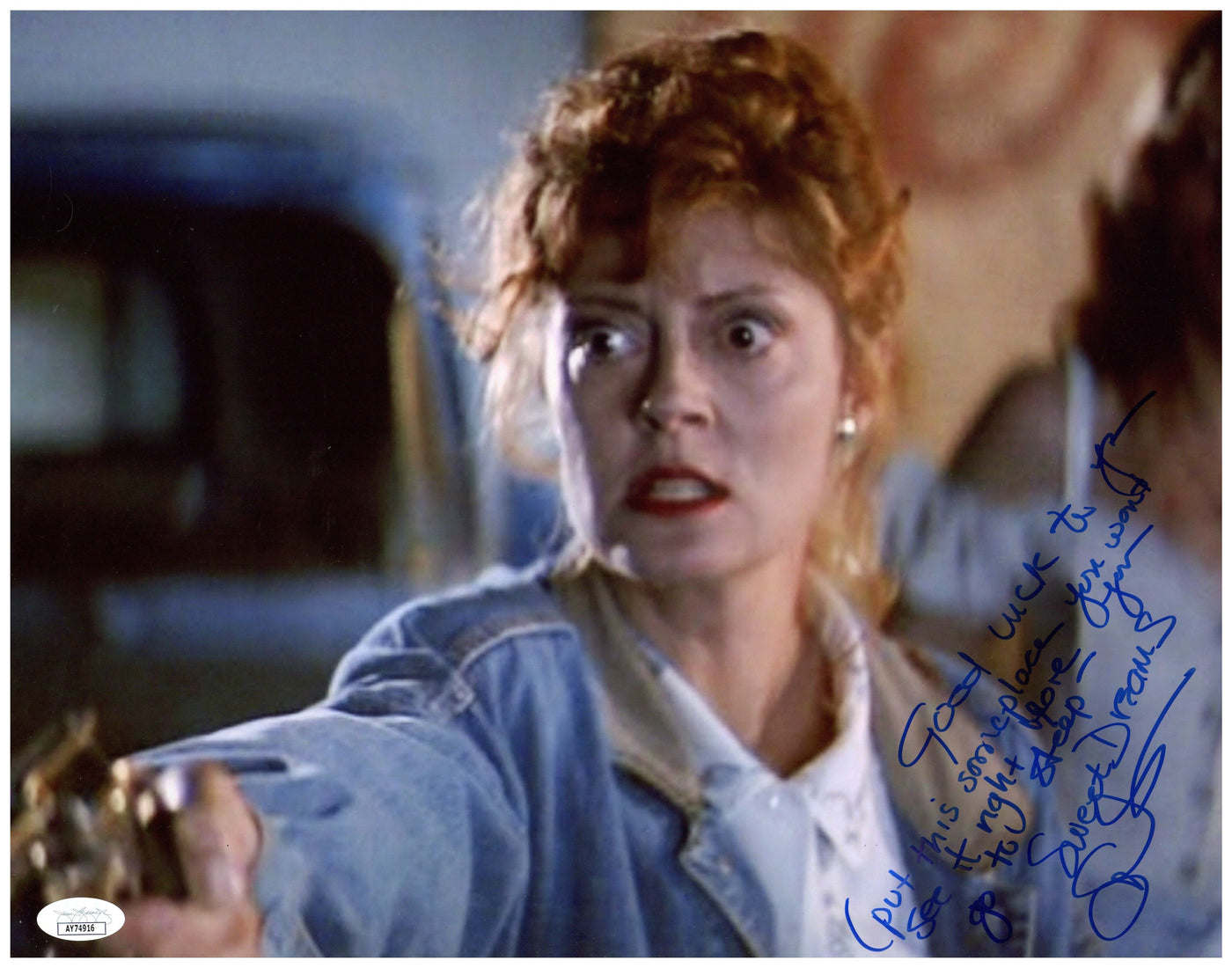 Susan Sarandon Signed 11x14 Thelma & Louise Thelma Autographed JSA COA