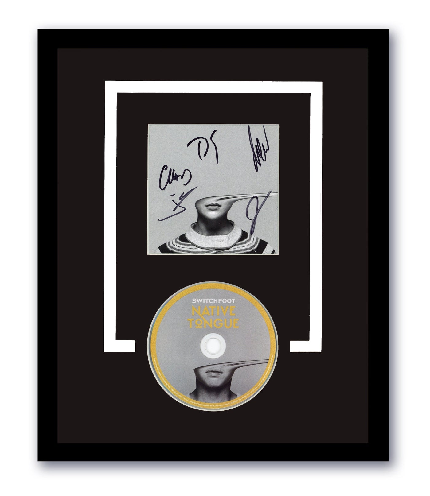 Switchfoot Signed Native Tongue CD Custom Framed Autographed ACOA
