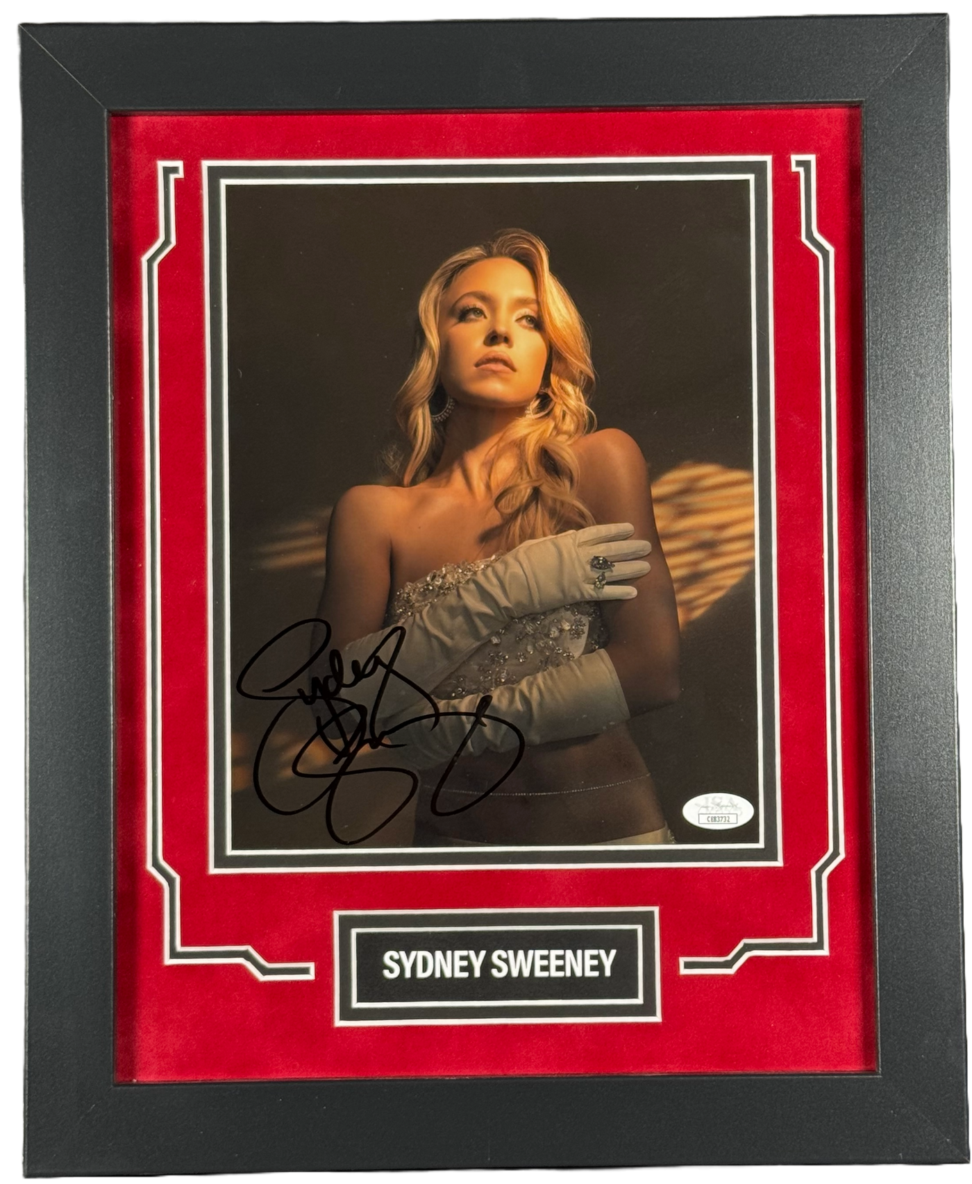 Sydney Sweeney Signed Custom Framed 8x10 Photo The White Lotus Autographed JSA COA
