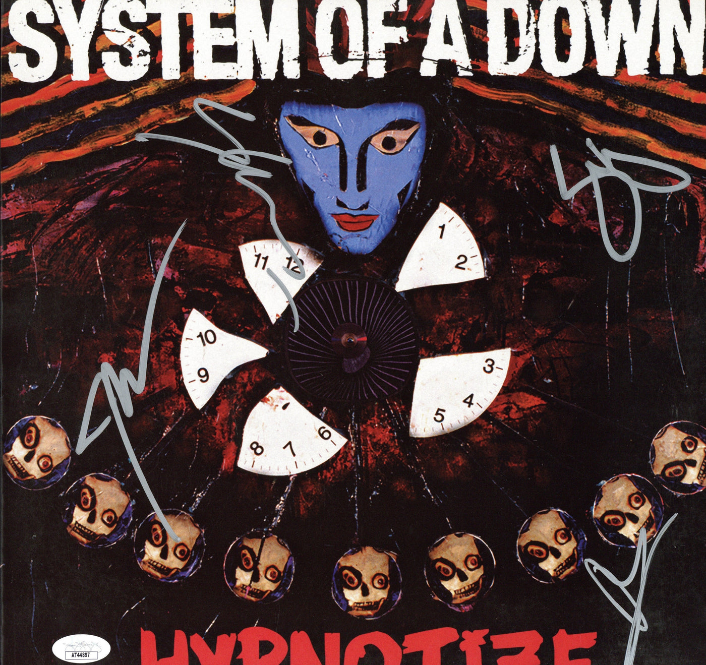 System of a Down Signed Autographed Hypnotize Vinyl Record Album LP JSA COA