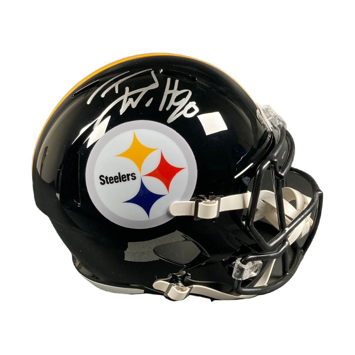 TJ Watt Signed FS Pittsburgh Steelers Helmet Autographed BAS COA
