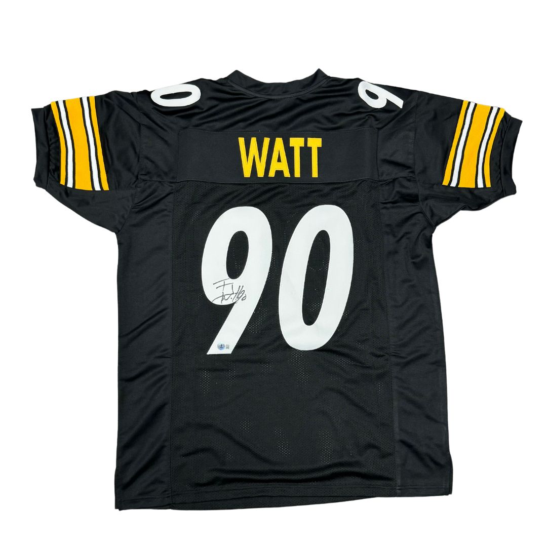 TJ Watt Signed Steelers Pro Style Jersey Authentic Autographed BECKETT COA