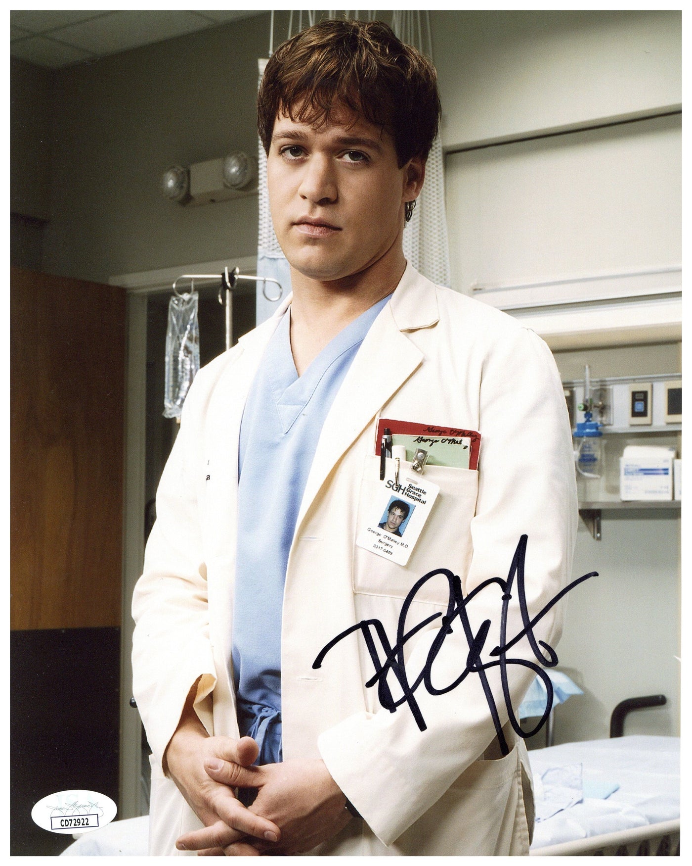 T. R. Knight Signed 8x10 Photo Grey's Anatomy Autographed JSA COA #2