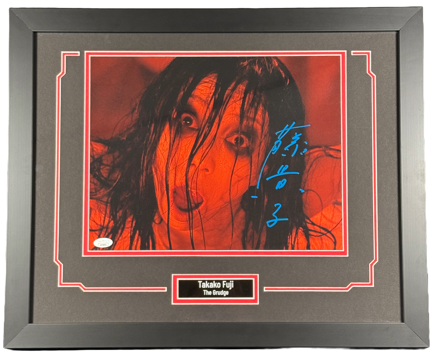 Takako Fuji Signed Framed 11x14 Photo The Grudge Kayako Saeki Horror JSA COA