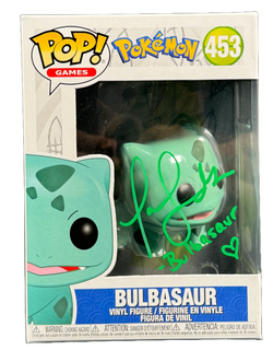 Image of Tara Sands Signed Bulbasaur Pokemon Funko Pop Autographed JSA COA