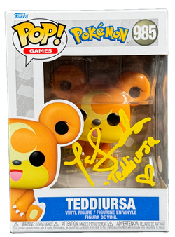 Image of Tara Sands Signed Teddiursa Pokemon Funko Pop Autographed JSA COA