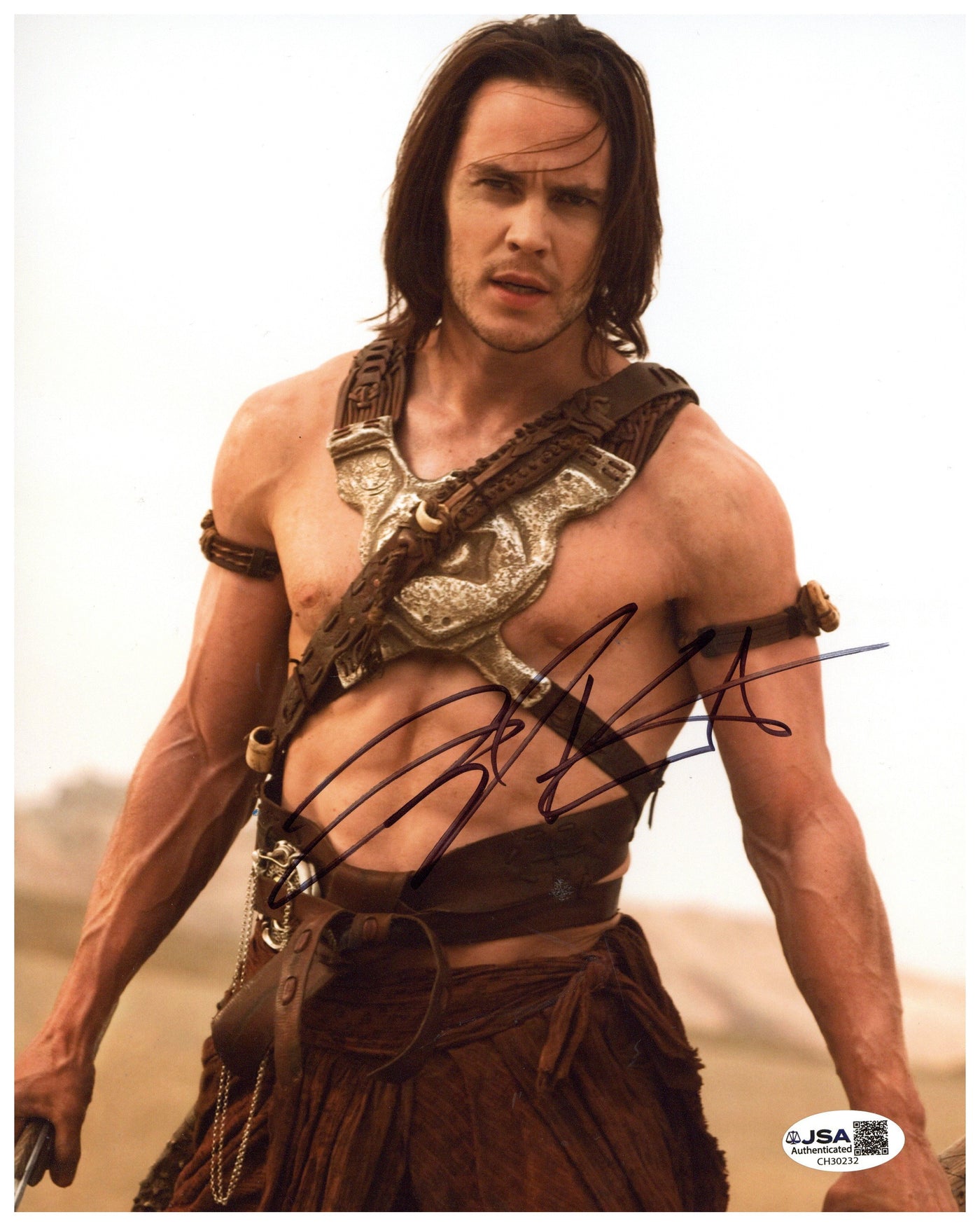 Taylor Kitsch Signed 8x10 Photo John Carter Autographed JSA COA