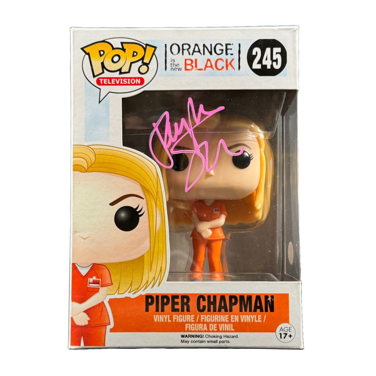 Taylor Schilling "Piper Chapman" Signed Funko Pop #245 - Orange is the New Black with JSA COA