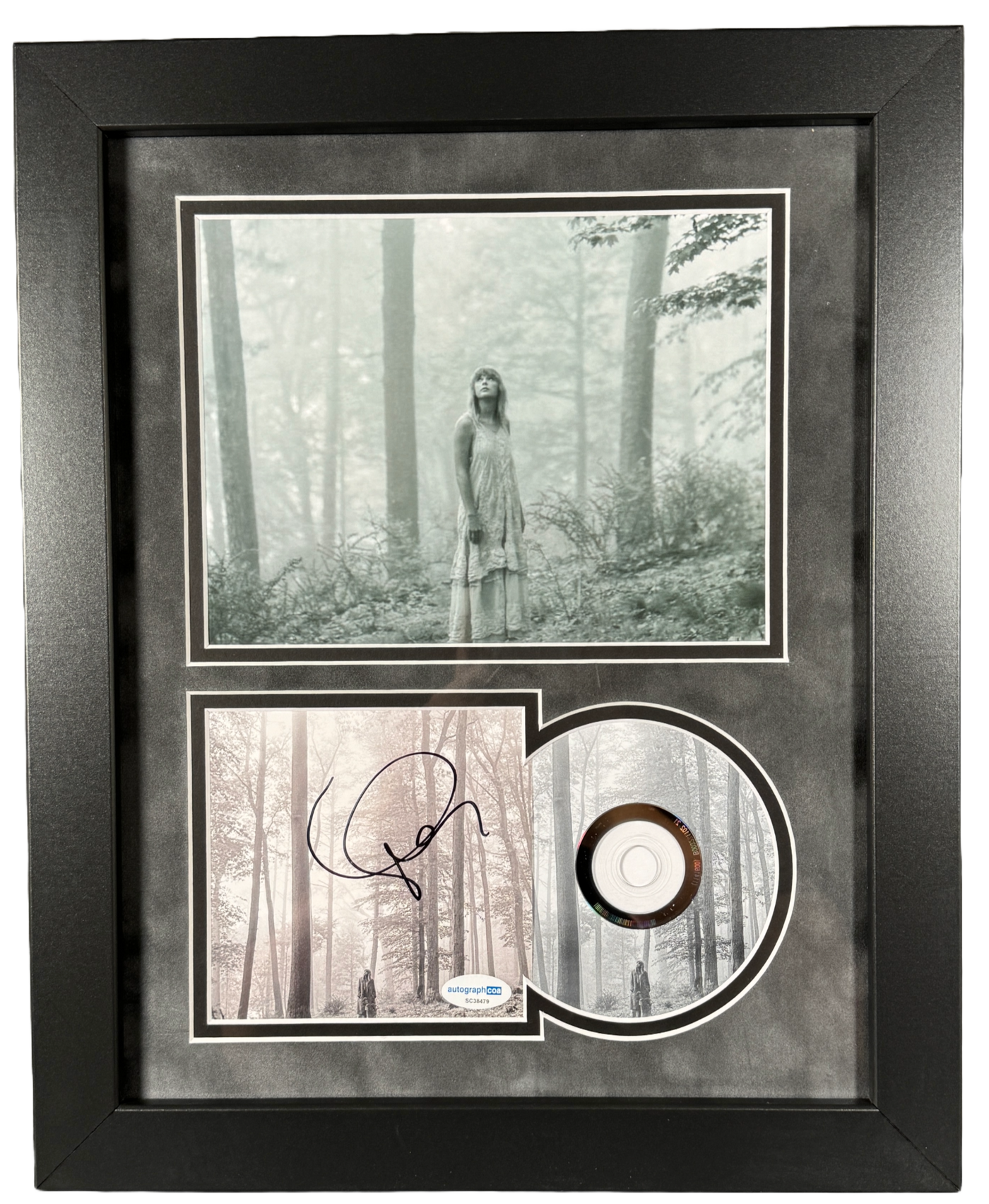 Taylor Swift Signed Folklore CD Custom Framed Authentic Autographed ACOA